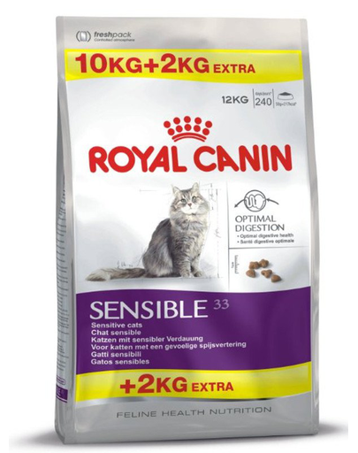 ROYAL CANIN Sensible 33 10 kg + 2 kg ajándék