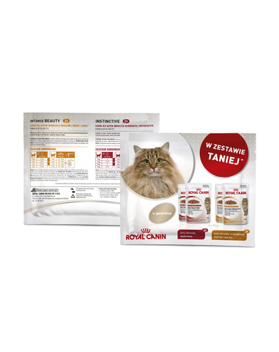 ROYAL CANIN Multipack akció - gyönyörű szőr, aszpikban(2 x intense beauty, 2 x instinctive)
