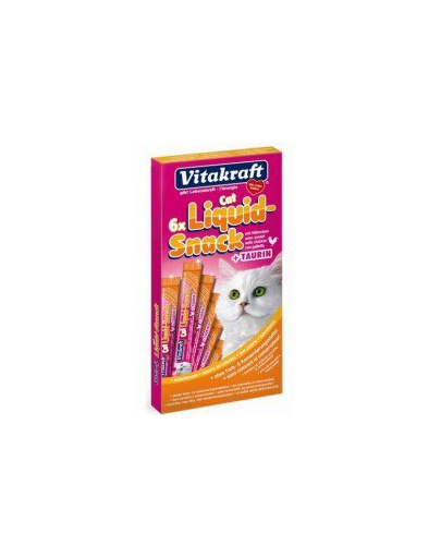 VITAKRAFT Cat liquid snack 6 db és csirke + taurin