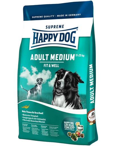 HAPPY DOG Fit & Well Adult Medium 1 kg