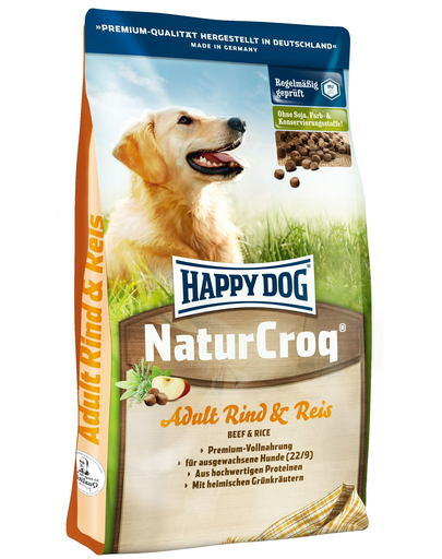 HAPPY DOG NaturCroq Rind & Reis 15 kg