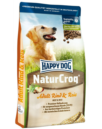 HAPPY DOG NaturCroq Rind & Reis 4 kg