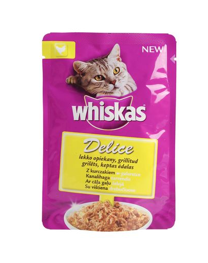 WHISKAS Delice grillezett csirke 0085 kg