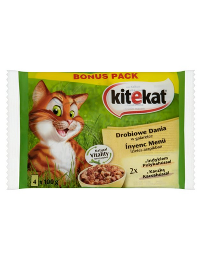 KITEKAT Szárnyas menü 4 x 01 kg bonus pack