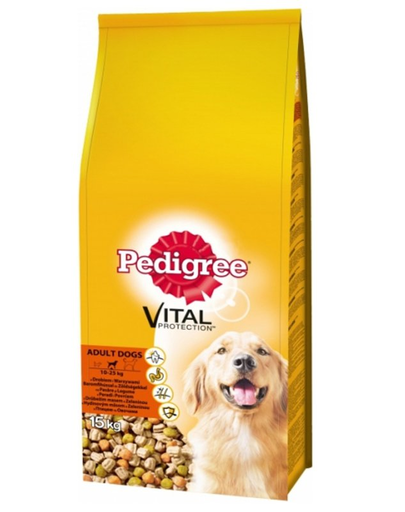 PEDIGREE Adult Szárnyas és zöldségek  15 kg
