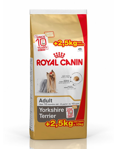 ROYAL CANIN Yorkshire terrier adult 7,5 kg +2,5 kg ajándék
