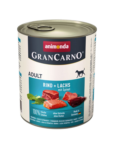ANIMONDA Grancarno marhahús és sávos tőkehal spenóttal 800 g