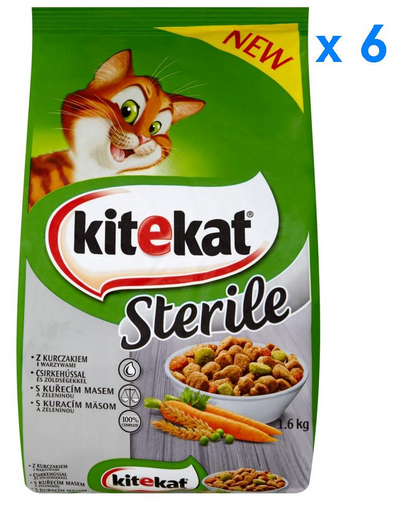 KITEKAT Sterile csirke és zöldség  16 kg x6