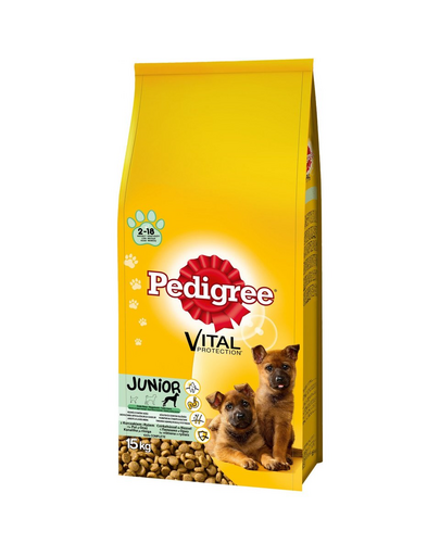 PEDIGREE Junior nagytestű, csirke 15 kg