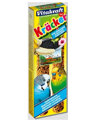 VITAKRAFT Kracker 2 db hullámos papagájnak,  szezám-banán