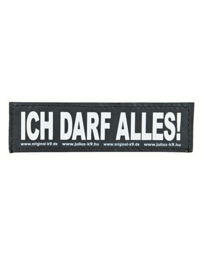 TRIXIE Julius-K9 velcro stickers l ich darf alles