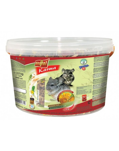VITAPOL Eledel csincsilláknak - vödör 2 kg