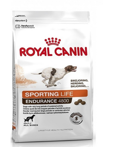 ROYAL CANIN SPORTING LIFE RANGE ENDURANCE 4800 - száraz táp sportoló felnőtt kutyák részére 15 kg