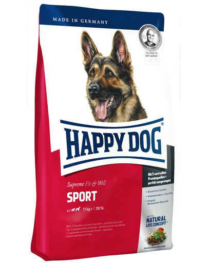 HAPPY DOG Fit & Well Adult Sport 15 kg