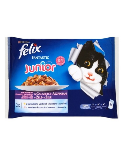 FELIX Fantastic íz választék aszpikban 4x100g: csirke, lazac