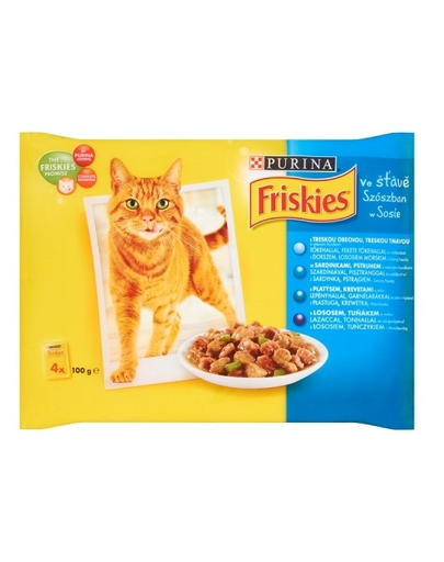 FRISKIES Multipak Adult hallal mártásban 4x100 g