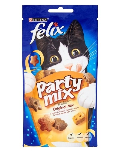 FELIX Party Mix Orginal Mix, csirke, sajt és pulyka ízű