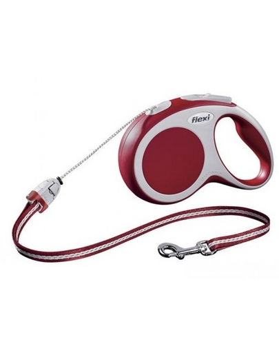 FLEXI Póráz Vario S kötél 5 m piros