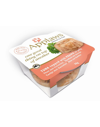APPLAWS Tál macskáknak tonhal és garnélarák 70 g