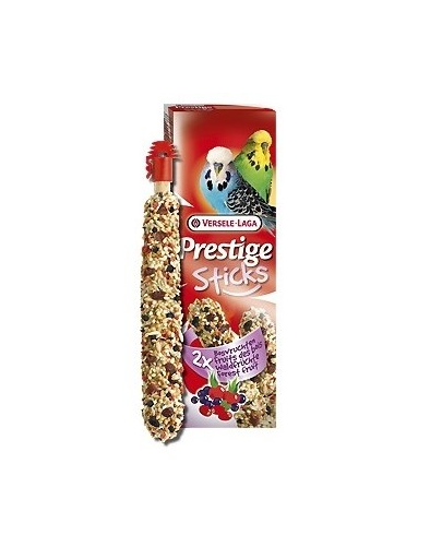 VERSELE-LAGA Prestige Sticks Budgies Forest Fruits 30g Áfonyás rudacska hullámos papagájoknak
