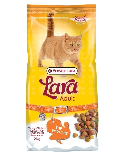 VERSELE-LAGA Lara Adult Turkey - Chicken Táp macskáknak pulykával és csirkével 2 kg