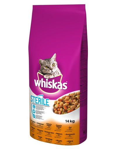 WHISKAS Sterile csirke 14kg