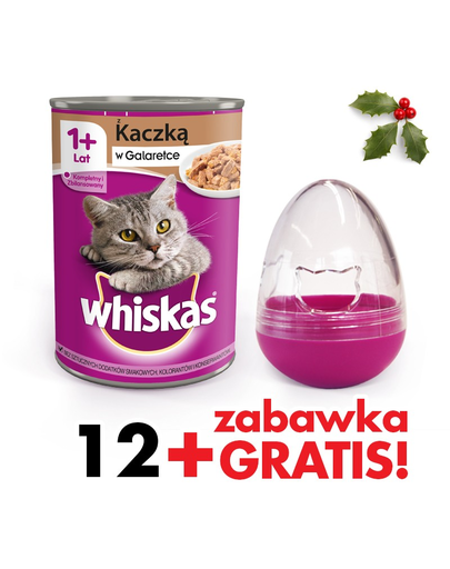 WHISKAS Konzerv kacsával aszpikban 400 g x12