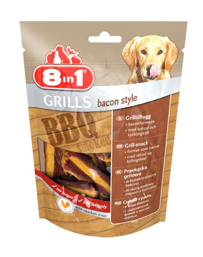8IN1 Jutalomfalat grills bacon style 80 g