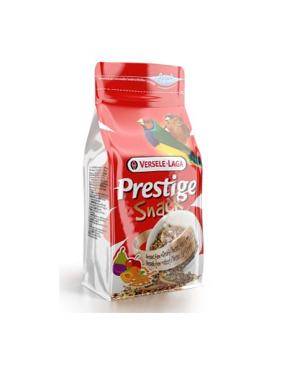 VERSELE-LAGA Prestige Snack Finches 125 g - Jutalomfalat gyümölccsel és rovarokkal trópusi madaraknak
