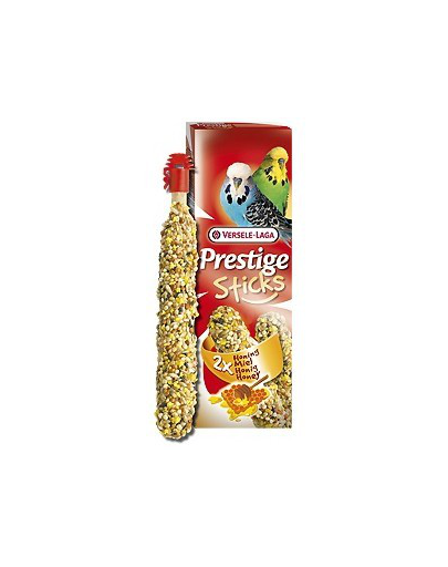 VERSELE-LAGA Prestige Sticks Budgies Honey 60 g - mézes rudacska hullámos papagájoknak