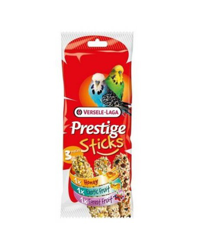 VERSELE-LAGA Prestige Sticks Canaries Triple Variety Pack 90 g - 3 rudacska keverék kanáriknak