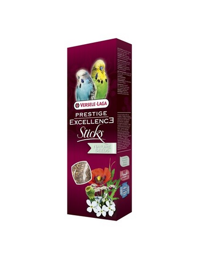 VERSELE-LAGA Prestige Excellence Sticks Nature Seeds, 60 g - Budgies - rudacska egészség magjai hullámos papagájoknak