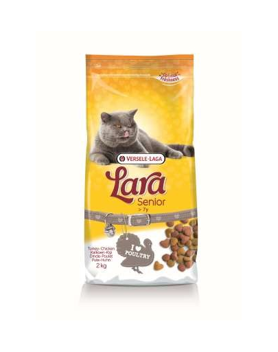 VERSELE-LAGA Lara Adult Senior - táp macskáknak 7 év felett 2 kg