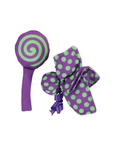 ZOLUX Játék macskáknak Candy Toys "virág és cukorka" macskamentával szín lila