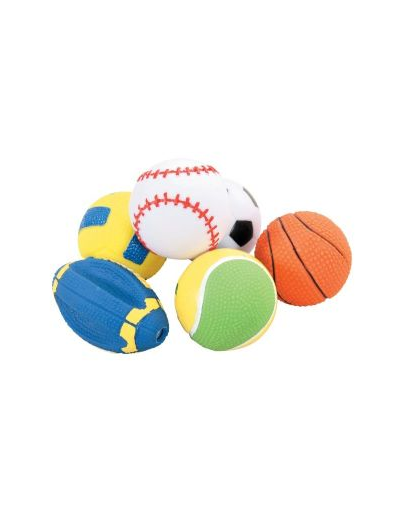 ZOLUX Gumi játék labda 6 cm szett 5 db