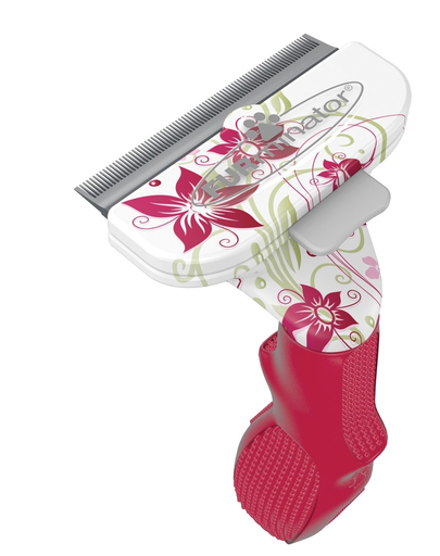 FURMINATOR Gereblye fésű hosszú szőrű macskáknak Flower Design - Small