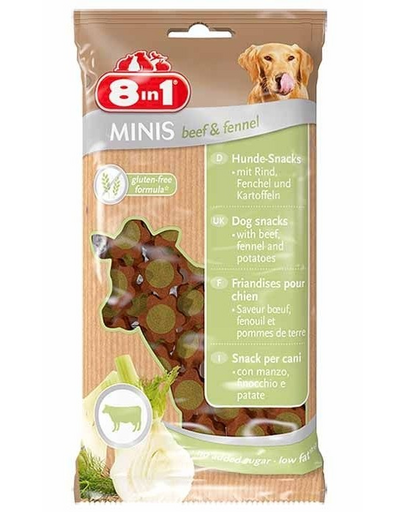 8IN1 Minis jutalomfalat Beef & Fennel 100 g