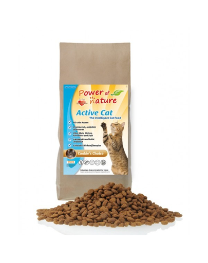 POWER OF NATURE Active Cat Cookie's Choice csirke barna rizs 2 kg