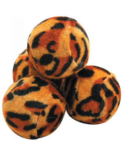 ZOLUX Játék macskáknak 4 plüss labda, színes 4cm