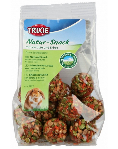 TRIXIE Jutalomfalat rágcsálóknak répa - borsó 24 – 26 db - 140 g