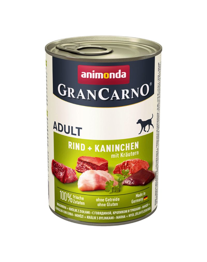ANIMONDA Grancarno nyúl - gyógynövény 400g