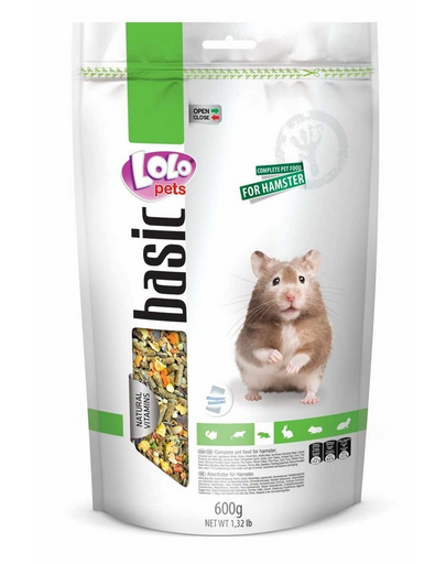 LOLO PETS Eledel hörcsögnek 0,6 kg