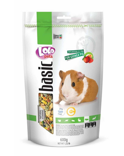 LOLO PETS Eledel gyümölcsös, tengerimalacnak 0,6 kg