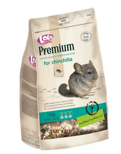 LOLO PETS Prémium csincsilla 0,75 kg