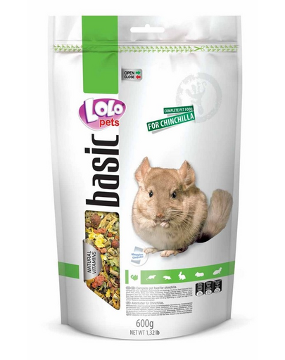 LOLO PETS Eledel csincsilláknak 0,6 kg