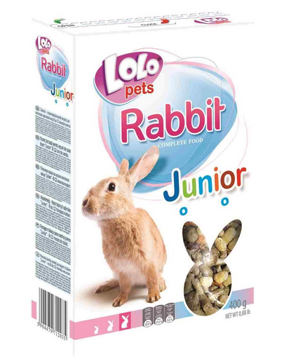 LOLO PETS Eledel nyulaknak Junior 0,4kg