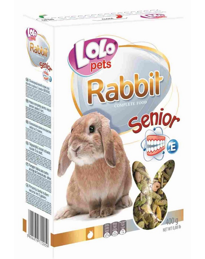 LOLO PETS Eledel nyulaknak Senior 0,4kg