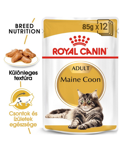 ROYAL CANIN MAINE COON ADULT - Maine Coon felnőtt macska nedves táp 85g x6