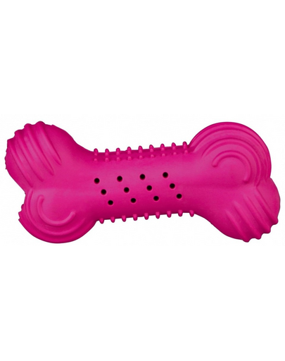 TRIXIE Zörgő csont, természetes gumi, 18 cm