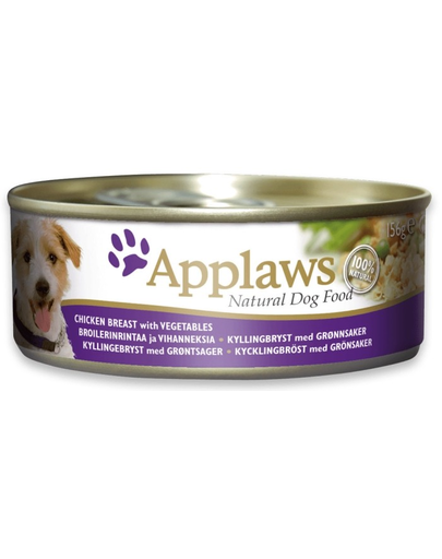 APPLAWS Konzerv kutyáknak, csirke zöldségekkel és rizzsel 156 g